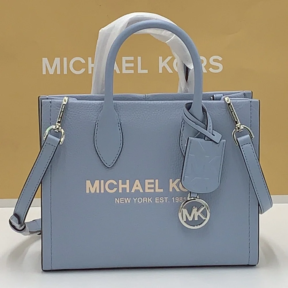 MICHAEL KORS Mirella Small Shopper TZ XBody Pebbled Leather Crossbody
Pale Blue - Picture 2 of 16